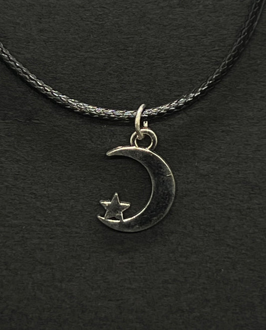 Star and moon necklace